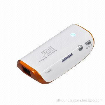 Wi-Fi Power Bank with 5,200mAh High-capacity Lithium Battery